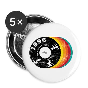 30e anniversaire du millésime 1996 - Lot de 5 grands badges (56 mm) - blanc - Devant