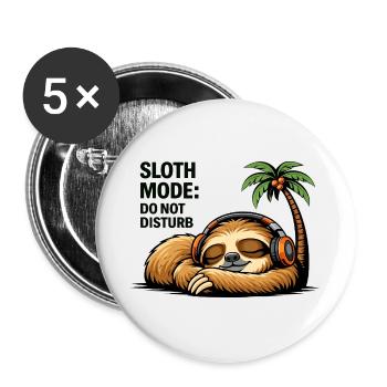 Trägheitsmodus Nicht stören - Buttons groß 56 mm (5er Pack) - Weiß - Vorne