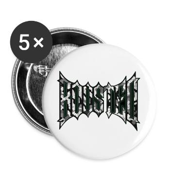 Boosted Schriftzug für Fans von Turbo Autos JDM  - Buttons groß 56 mm (5er Pack) - Weiß - Vorne