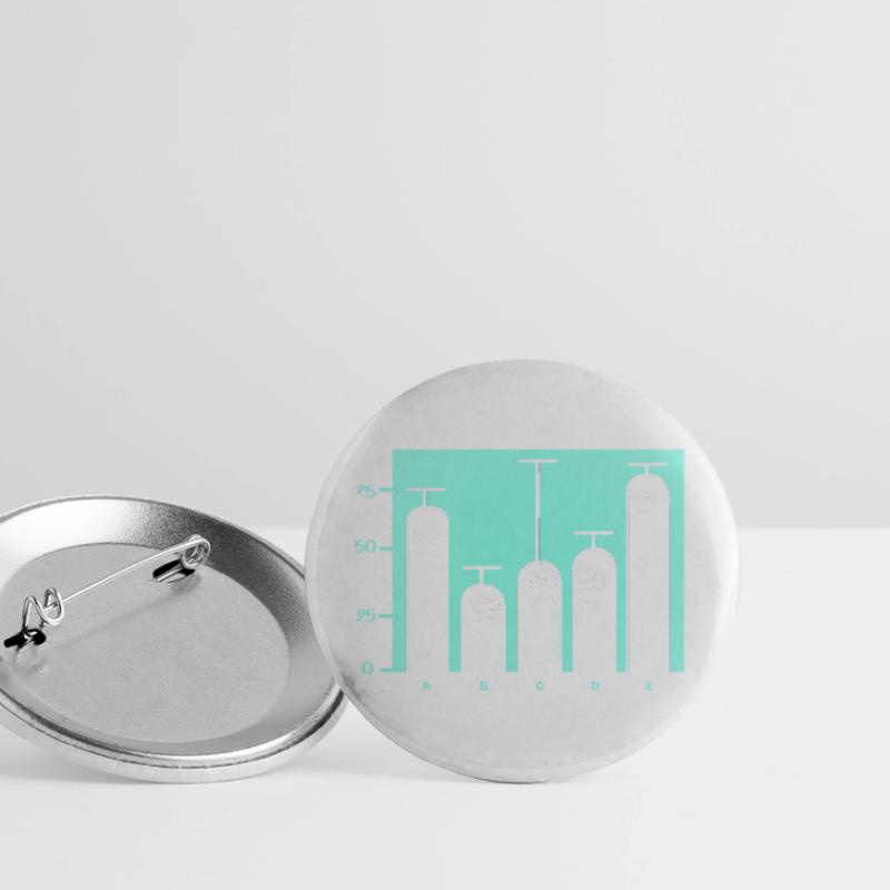 Programmierer Coder GPT Buttons groß 56 mm (5er Pack)