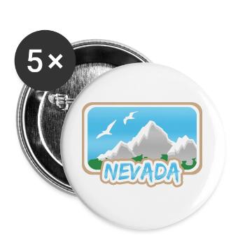 Mount Nevada - Buttons large 2.2''/56 mm (5-pack) - white - Front