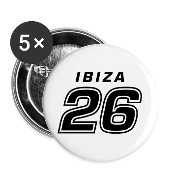 Ibiza 26 Shirt 2026 - Buttons large 2.2''/56 mm (5-pack) - white - Front