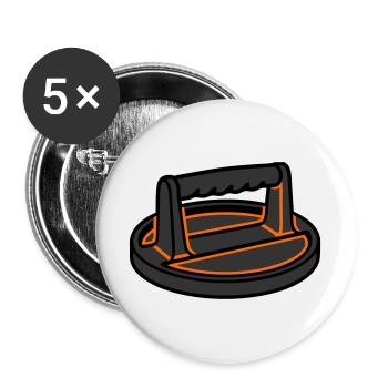 Burger Press Smashburger Grilling Food Truck - Buttons large 2.2''/56 mm (5-pack) - white - Front