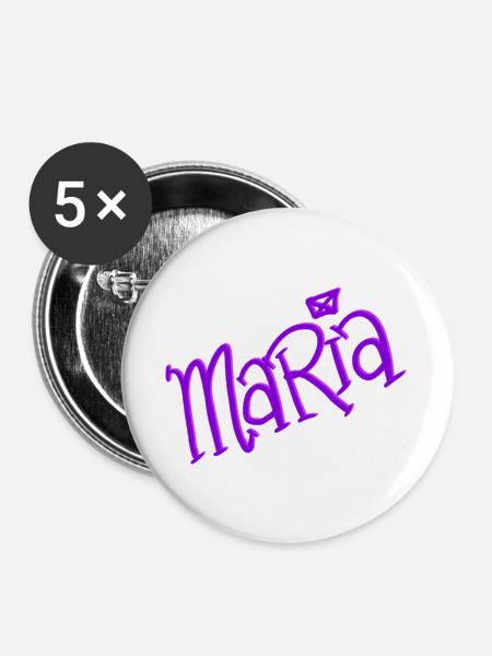 Maria - Buttons groß 56 mm (5er Pack) - Weiß