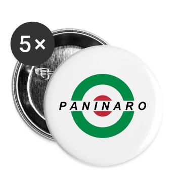 Paninaro - Buttons large 2.2''/56 mm (5-pack) - white - Front