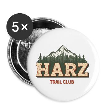 Harz Trail Club | Vintage Outdoor Badge - Buttons large 2.2''/56 mm (5-pack) - white - Front