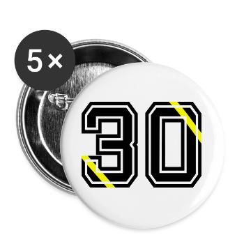 30- - Buttons groß 56 mm (5er Pack) - Weiß - Vorne