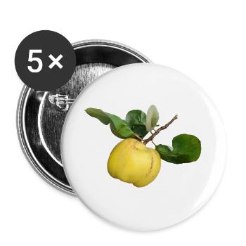 Quitte - Buttons groß 56 mm (5er Pack) - Weiß - Vorne