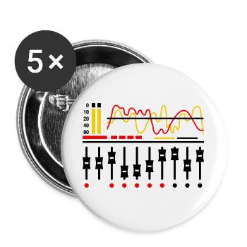 Mixing Table - Buttons groß 56 mm (5er Pack) - Weiß - Vorne
