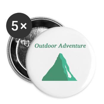 Outdoor - Buttons groß 56 mm (5er Pack) - Weiß - Vorne
