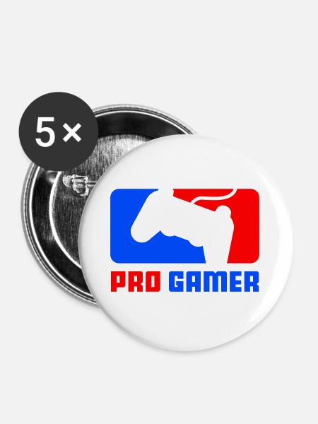 pro gamer - Buttons groß 56 mm (5er Pack) - Weiß