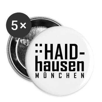 Munich Haidhausen - Buttons large 2.2''/56 mm (5-pack) - white - Front