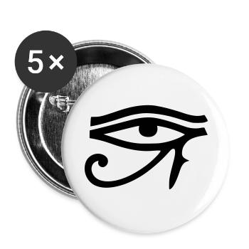 Eye of Horus - Buttons large 2.2''/56 mm (5-pack) - white - Front