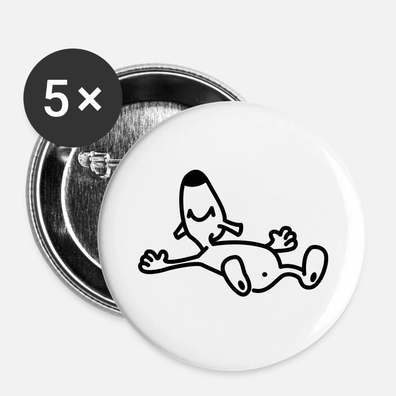 schnupper2 - Buttons large 2.2''/56 mm (5-pack) - white