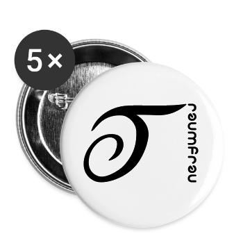 dreamgirl - Buttons large 2.2''/56 mm (5-pack) - white - Front