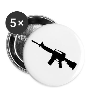 m16 - Buttons large 2.2''/56 mm (5-pack) - white - Front