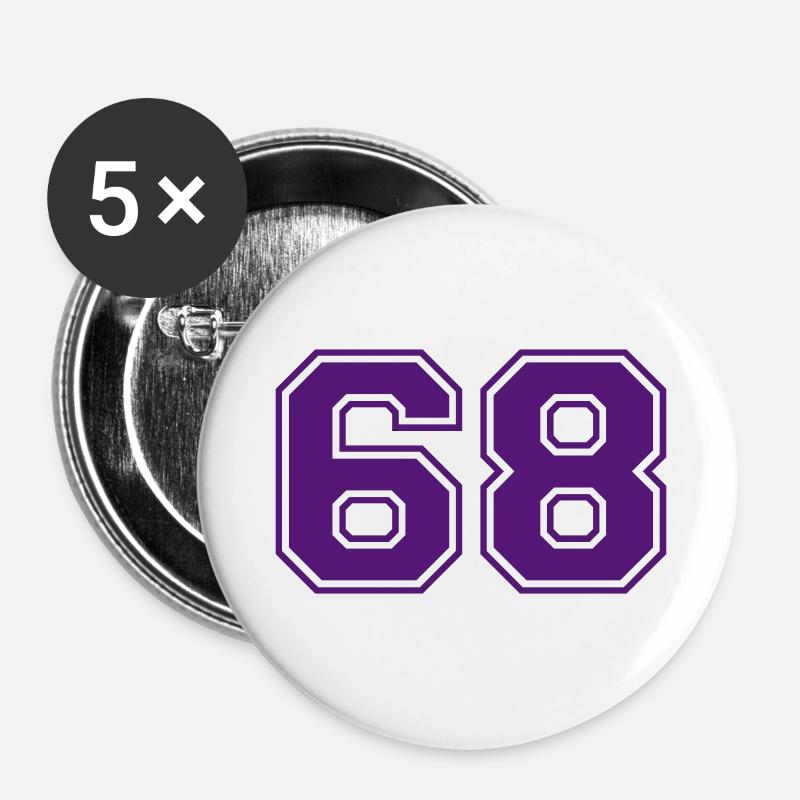 68 - Buttons large 2.2''/56 mm (5-pack) - white