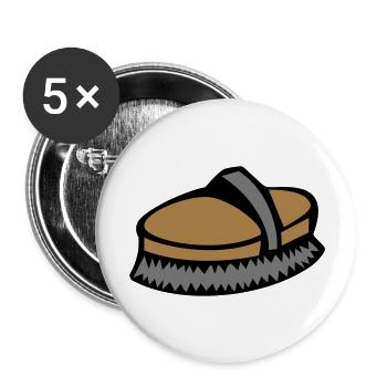 Kardätsche - Buttons groß 56 mm (5er Pack) - Weiß - Vorne