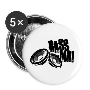 bass-moi baise-moi bass lautsprecher speaker - Buttons groß 56 mm (5er Pack) - Weiß - Vorne