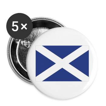 scotland flag - Buttons groß 56 mm (5er Pack) - Weiß - Vorne