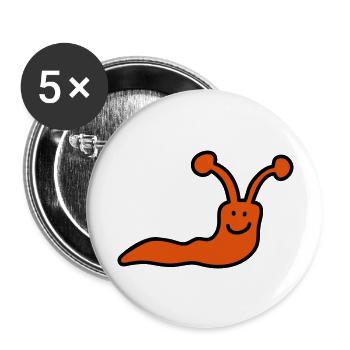 Worm - Buttons large 2.2''/56 mm (5-pack) - white - Front