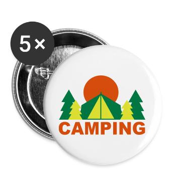 camping - Buttons large 2.2''/56 mm (5-pack) - white - Front