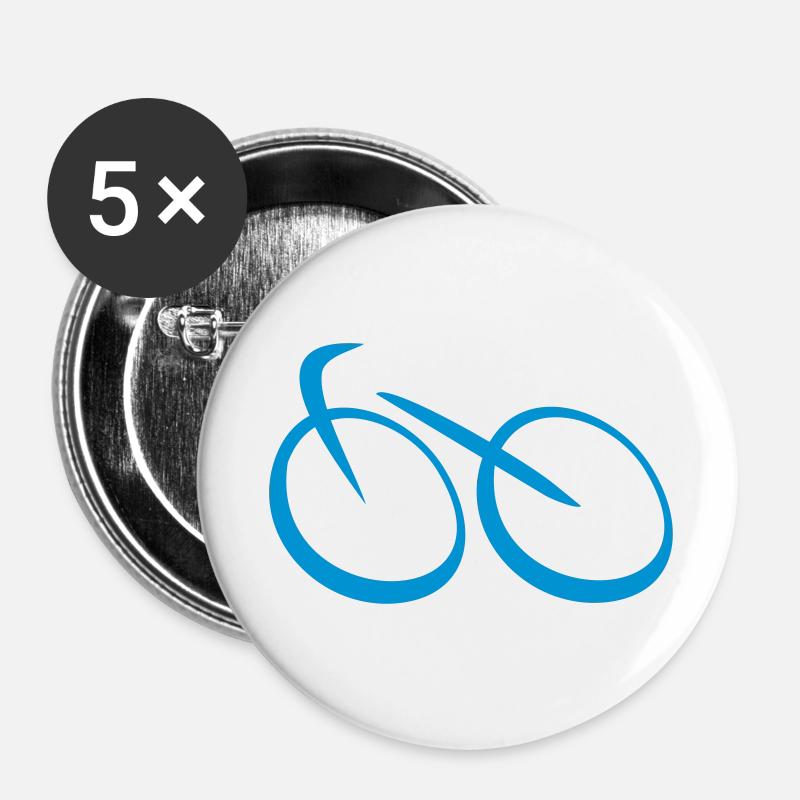 bicycle - Buttons large 2.2''/56 mm (5-pack) - white