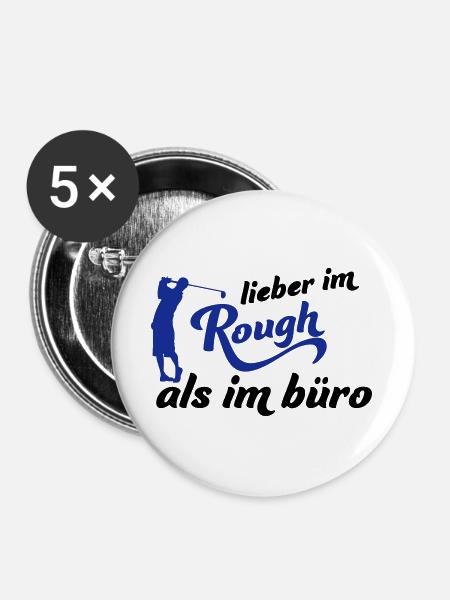 Golf - Buttons groß 56 mm (5er Pack) - Weiß