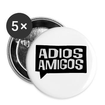 2541614 113258680 Adios Amigos - Buttons large 2.2''/56 mm (5-pack) - white - Front