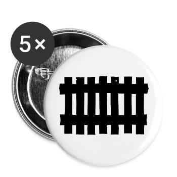 fence fence wood metal picked garden garden30 - Buttons large 2.2''/56 mm (5-pack) - white - Front