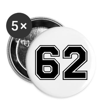 62 - Buttons large 2.2''/56 mm (5-pack) - white - Front