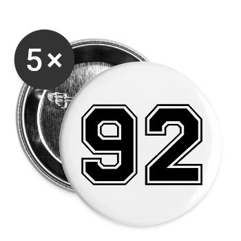 92 - Buttons large 2.2''/56 mm (5-pack) - white - Front