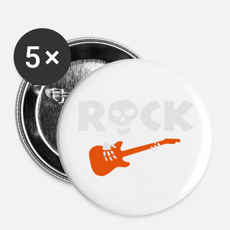 rock_skeleton_2c - Buttons large 2.2''/56 mm (5-pack) - white