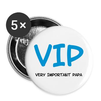 Very Important Papa ❤️ - Lot de 5 grands badges (56 mm) - blanc - Devant