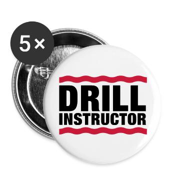 drill_instructor__f2 - Buttons large 2.2''/56 mm (5-pack) - white - Front