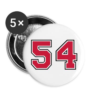 54__f2 - Buttons groß 56 mm (5er Pack) - Weiß - Vorne