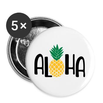 summer - Buttons large 2.2''/56 mm (5-pack) - white - Front