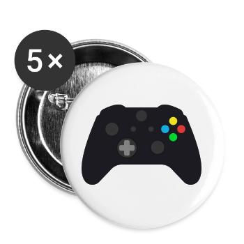 Dark Gamepad Neon Buttons - Buttons large 2.2''/56 mm (5-pack) - white - Front