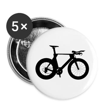 Time trial bike - Buttons large 2.2''/56 mm (5-pack) - white - Front