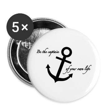 Ancor of life - Buttons groß 56 mm (5er Pack) - Weiß - Vorne