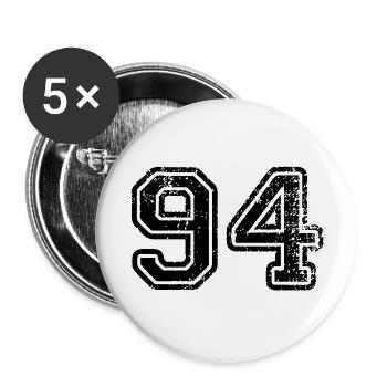 94 - Lot de 5 grands badges (56 mm) - blanc - Devant