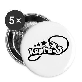 anker_kapitaen_1_f1 - Buttons groß 56 mm (5er Pack) - Weiß - Vorne