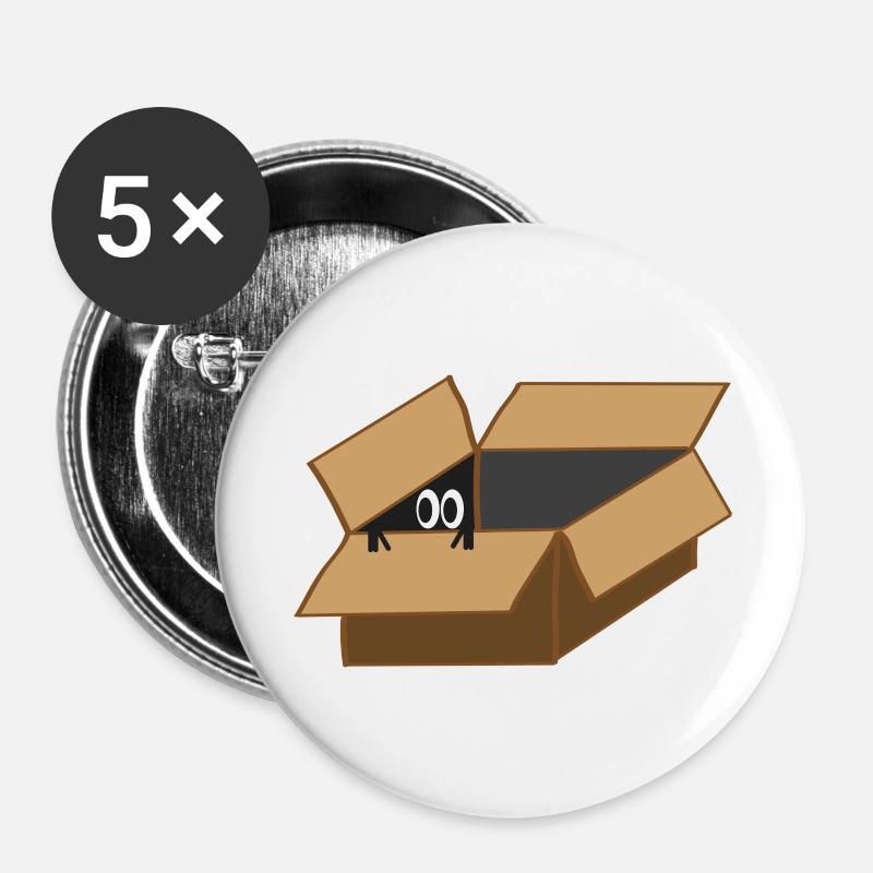Agent Eye in a box - Buttons large 2.2''/56 mm (5-pack) - white
