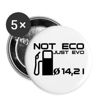 Not Eco - Just Evo - Buttons groß 56 mm (5er Pack) - Weiß - Vorne