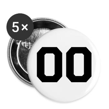 00_nummer_f1 - Buttons large 2.2''/56 mm (5-pack) - white - Front