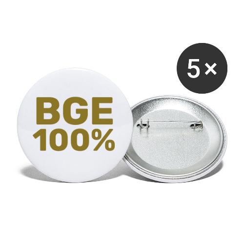 BGE 100% - Buttons/Badges stor, 56 mm (5-pack)