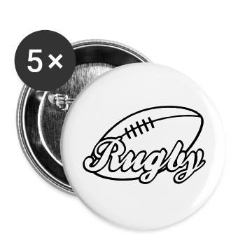 rugby - Buttons large 2.2''/56 mm (5-pack) - white - Front