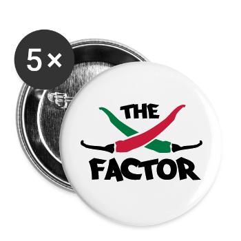 The chilli factor - Buttons large 2.2''/56 mm (5-pack) - white - Front