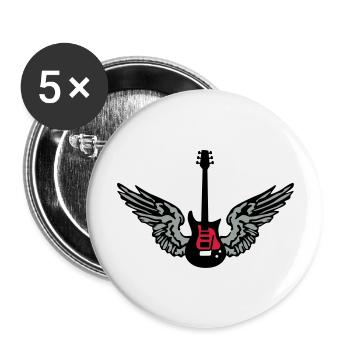 guitar_wings_042013_a_3c - Buttons large 2.2''/56 mm (5-pack) - white - Front