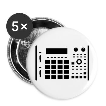MPC 1000 white - Buttons groß 56 mm (5er Pack) - Weiß - Vorne